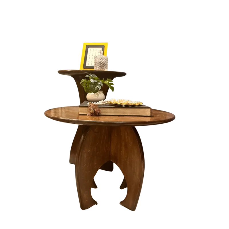 Stylish no-nail wooden side table for modern homes