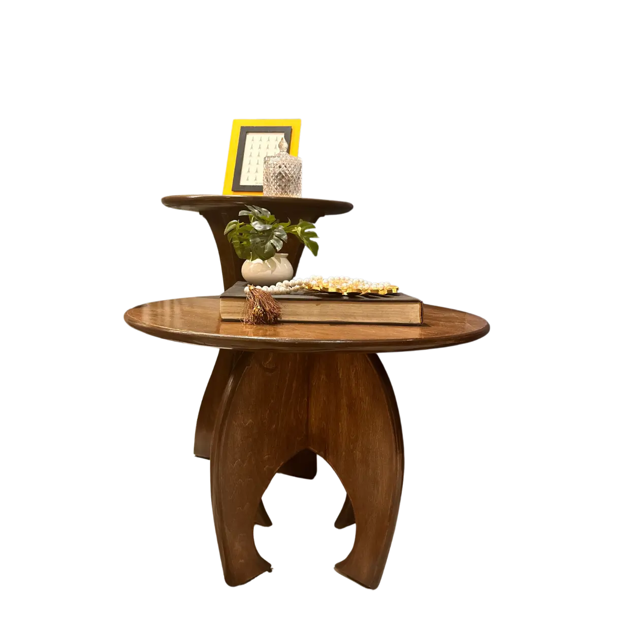 Stylish no-nail wooden side table for modern homes
