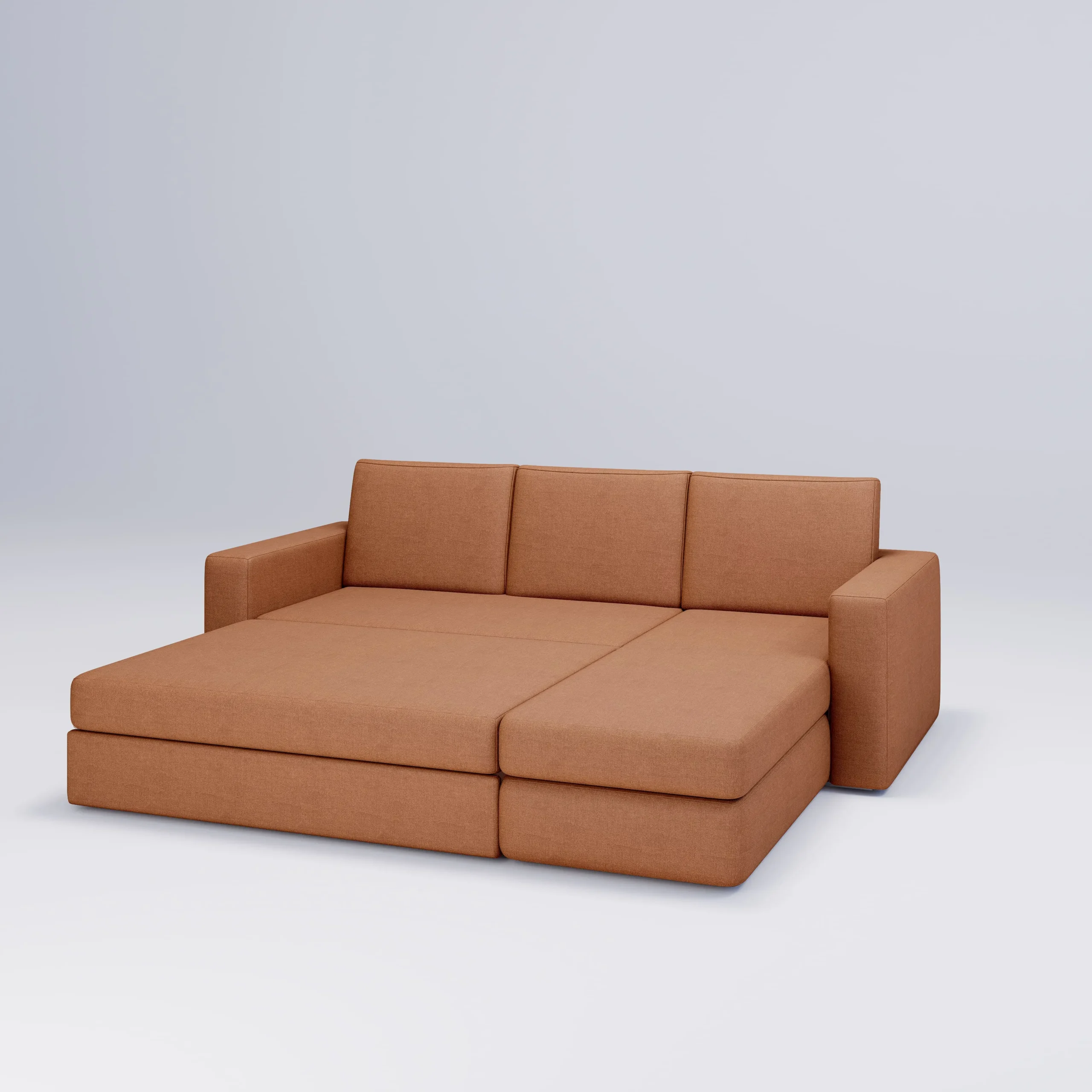 Modern Sofa cum Bed with Lounger maximizing comfort and functionality