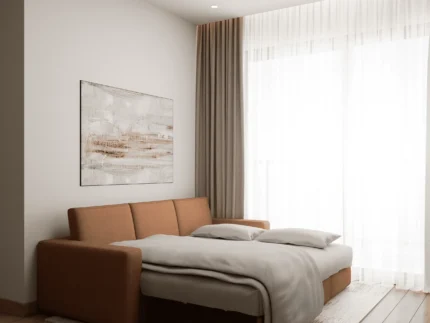 Modern Sofa cum Bed with Lounger for comfortable lounging and sleeping