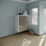 Book storage with Pull-up Table designed for multifunctional use