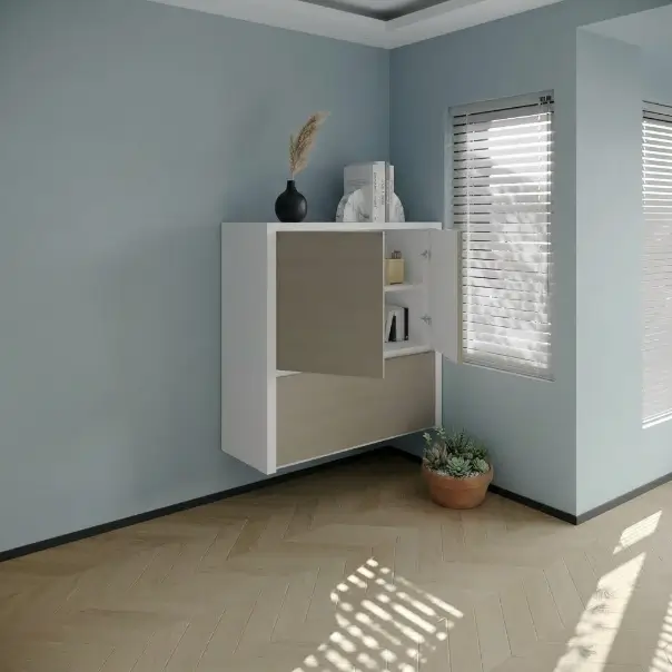 Book storage with Pull-up Table designed for multifunctional use