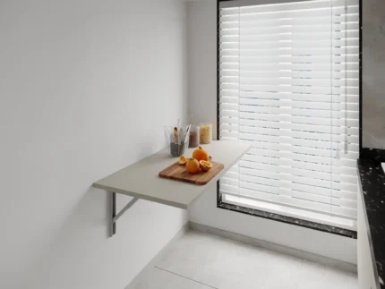 Foldable pull-up table designed for modern living.