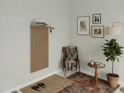 Slide out study desk with Book Storage and modern design