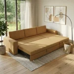 XL Modern Sofa cum Bed with Lounger designed for multifunctional living