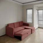 XL modern sofa cum bed with lounger for spacious living rooms