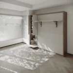 Double Wall bed with Storage maximizing bedroom functionality