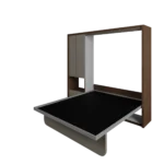 Double Wall bed with Storage for modern compact bedrooms