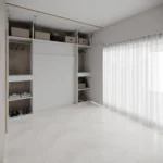 Double Wall bed with Wardrobe on both sides