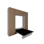 Multifunctional double wall bed with wardrobes on both sides