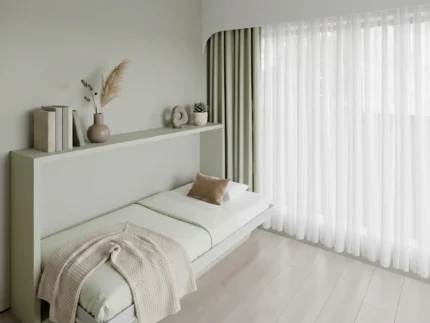 Horizontal Single Wall bed for modern bedrooms