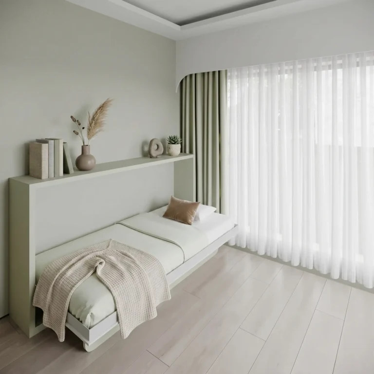 Horizontal Single Wall bed for modern bedrooms