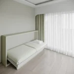 Horizontal Single Wall bed designed for small apartments