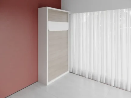 Single Wall bed with a functional minimalist design