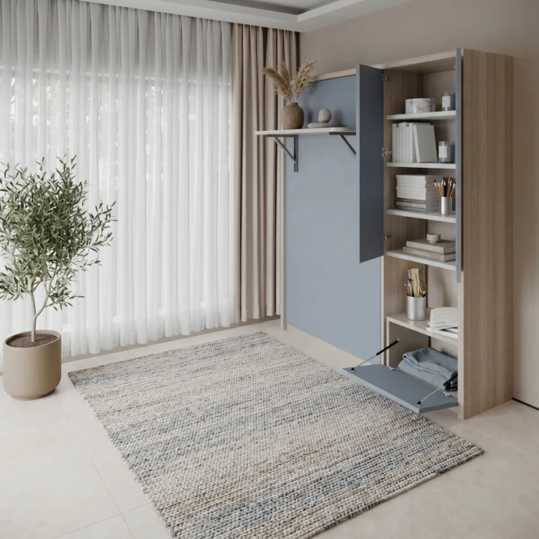 Single Wall bed with Storage for organized bedrooms