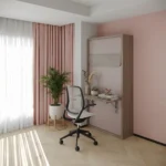 Single Wall bed with study desk for comfortable studying