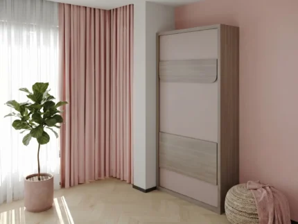 Single Wall bed with study desk for productive work and study