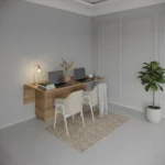 Winged Dining Folding Table for space-saving dining in modern interiors