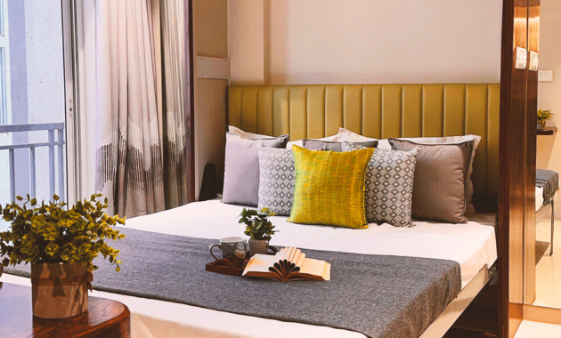 Double wall bed designed for space-saving and modern living