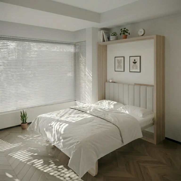 Double wall bed with multifunctional storage design
