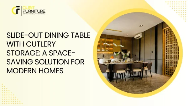 Slide Out Dining Table with Cutlery Storage A Space Saving Solution for Modern Homes