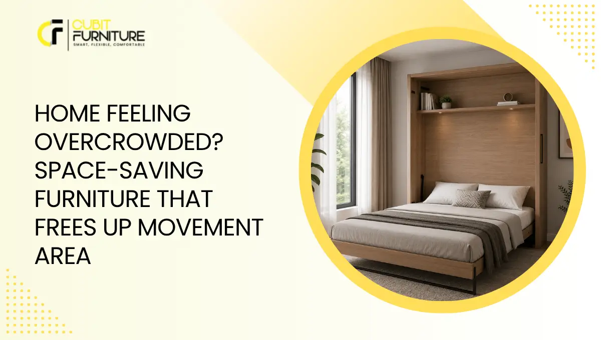 Space-saving furniture creating more movement area in a small home