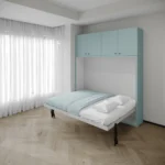 Horizontal Double Wall bed with storage above - Image 2