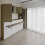 Horizontal Single Wall bed with storage above - Image 2